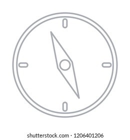 Compass vector lion icon. Simple illustration