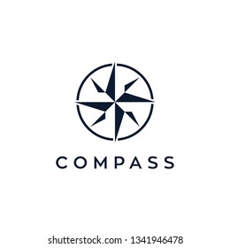 compass vector logo design