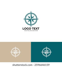 Compass vector Logo design template
