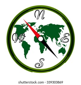 compass vector on a  white background
