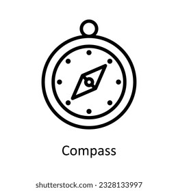 Kompass-Vektorgrafik    Skizze Design Illustration. Versand- und Liefersymbol auf weißem Hintergrund EPS10-Datei