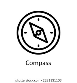Compass Vector   outline  Icons. Simple stock illustration stock 