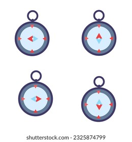 compass vector with various cardinal directions