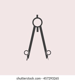 Compass web icon. Isolated illustration