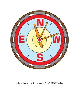 Compass wind rose hand drawn vector design element