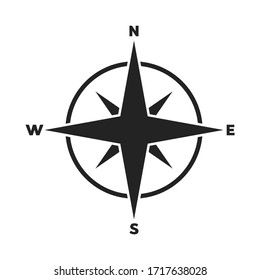 Compass wind rose. Wind icon. Vector illustration.