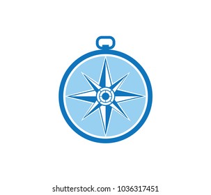 compass wind rose travel adventure direction navigation vector logo design template