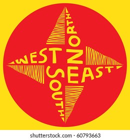 compass woodcut