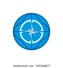 Compass World Logo Icon Design