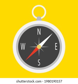 Compasses flat icons for travel and tourist. Vector illustration.