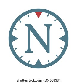 Compasses flat icons. Vector illustration.