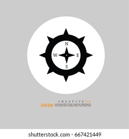 Compasses icon.vector illustration.