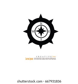 Compasses icon.vector illustration.