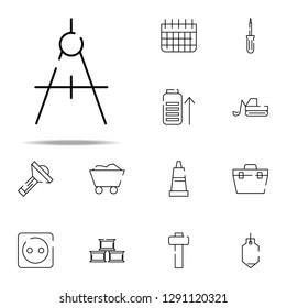compasses, measurement icon. construction icons universal set for web and mobile