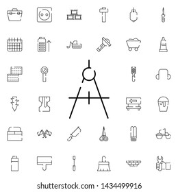 compasses, measurement icon. Universal set of construction for website design and development, app development
