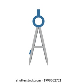 Compasses school subjects isolated on white background EPS 10
