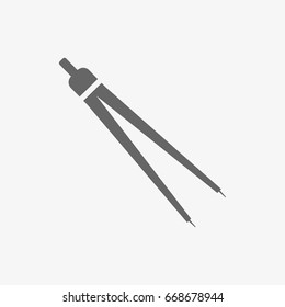 compasses tool vector icon