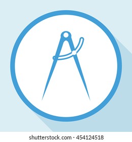  Compasses vector icon.