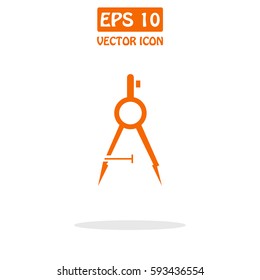Compasses Vector Icon.