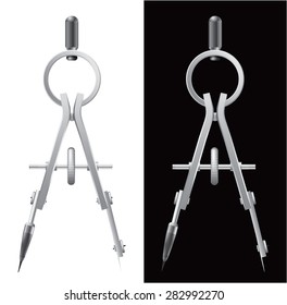 Compasses. Vector illustration