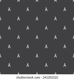 compasses, vector seamless pattern, Editable can be used for web page backgrounds, pattern fills  