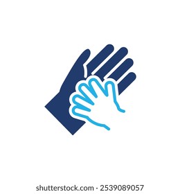 Diseño coloreado del Vector del icono de la compasión bueno para el Web o el App móvil