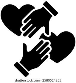 Compassion Icon Element For Design