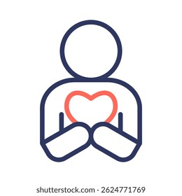 Compassion Icon Element For Design