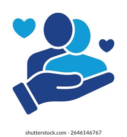 Compassion Icon Element for Design