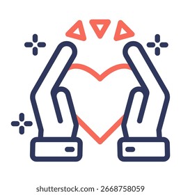 Compassion Icon Element For Design And Vector