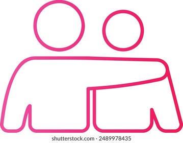 Icono de la compasión - simbolizando empatía, bondad y comprensión