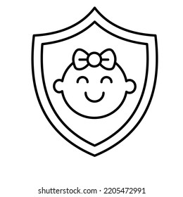 Icono de vector de contorno de compasión que puede modificar o editar fácilmente


