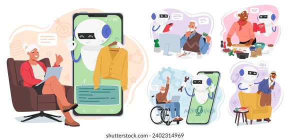 Compassionate Chat Bot Assistant For Elderly People, Offering Companionship And Assistance. Its Warm Interactions Provide Support, Answer Queries And Ensure A Sense Of Connection For Senior Characters