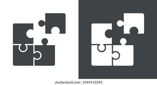 Conjunto plano en Vector de contorno de color blanco y negro