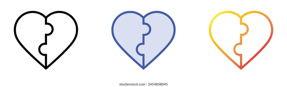 icono de compatibilidad. Diseño de estilo de relleno lineal, azul y degradado aislado sobre fondo blanco