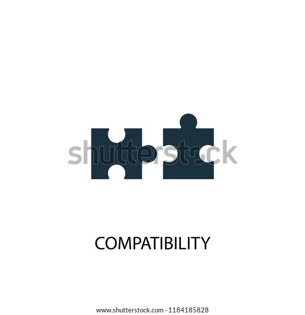 compatibility\
icon. Simple element illustration. compatibility concept symbol\
design. Can be used for web and\
mobile.