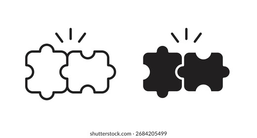 Compatibility icon for web designs. outline and clipart icons set