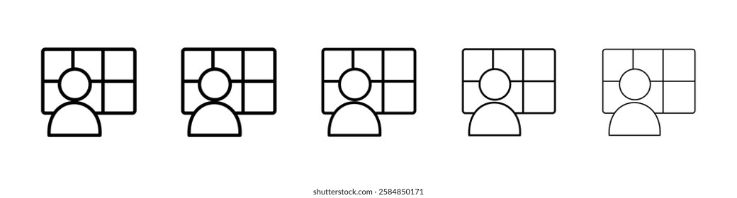 Compay portal icon Vector logo sign