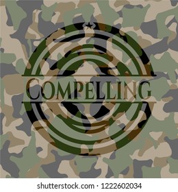 Compelling camo emblem