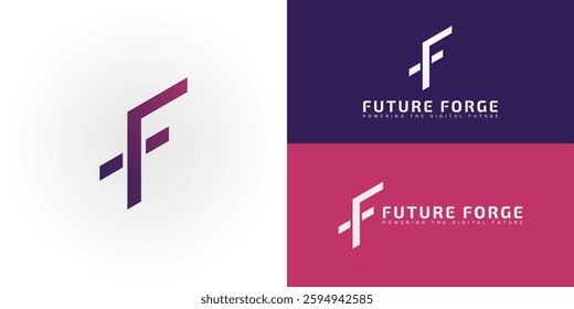 The compelling logo presents a uniquely stylized and powerfully minimalist representation of the initial FF perfectly designed for businesses in the Technology and Software sectors logo.