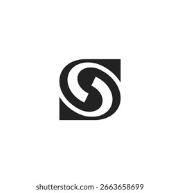 A compelling SG or GS Monogram logo. This modern, bold design features a stylized S and G formed by flowing, spiral lines, conveying continuous movement, innovation, and unity.