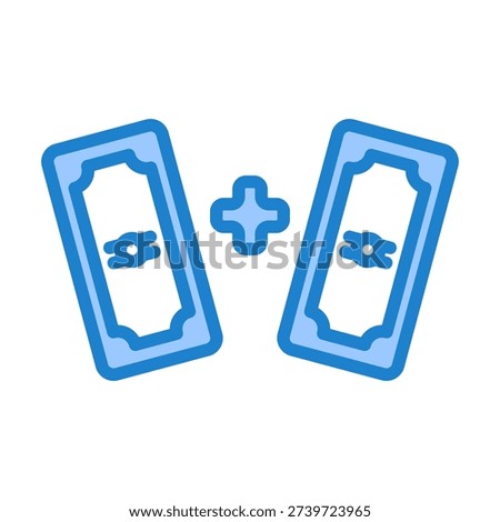 Compensation Icon With Blue Color For Human Resources Management
