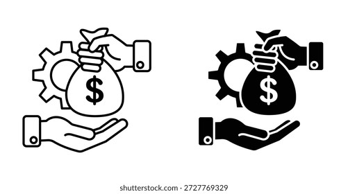 Icono de compensación Diseño gráfico. Ilustraciones de icono de Vector