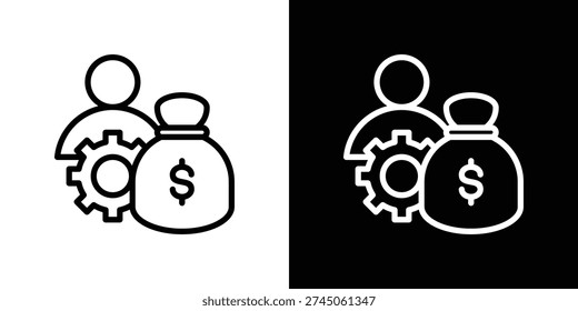 Compensation Icon Sheet Black And White