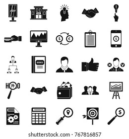Compensation icons set. Simple set of 25 compensation vector icons for web isolated on white background