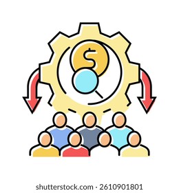 compensation management business color icon vector. compensation management business sign. isolated symbol illustration