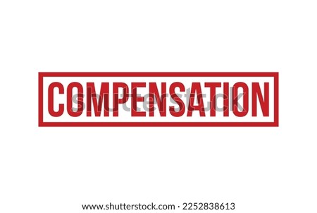 Compensation Rubber Stamp Seal Vector
