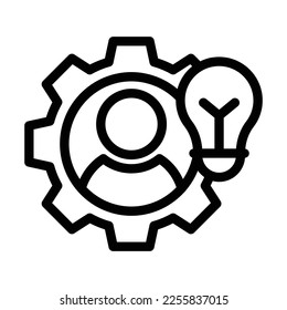 compentence line icon illustration vector graphic