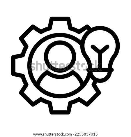 compentence line icon illustration vector graphic