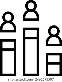 compete icon. Thin linear style design isolated on white background